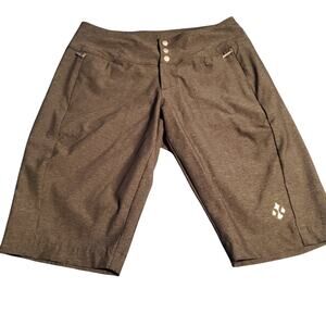 Jofit Womens Size 2 (28x12)  Heathered Gray Nylon Stretch Golf Chino Shorts